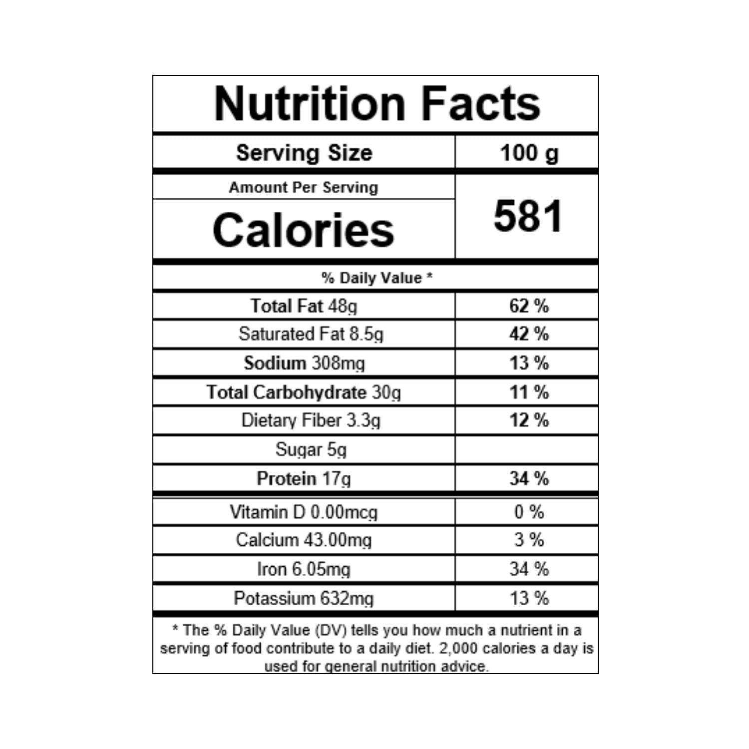 Pack of 5 Flavour Cashews (100g each- Peri Peri , Black Pepper, Mint, Chilly Garlic and 200g- Classic Salted)