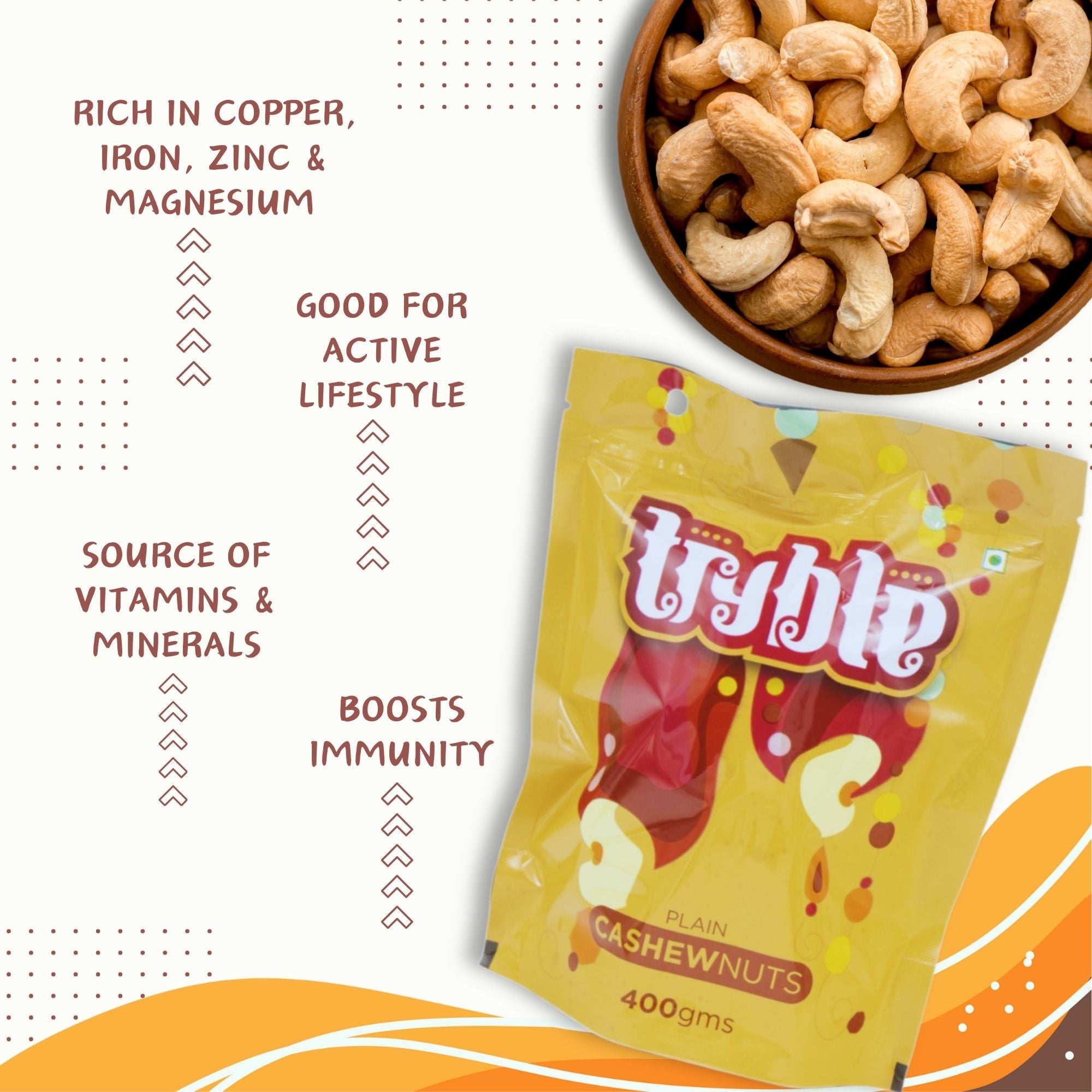 Tryble Plain 400g (Pack of 2)
