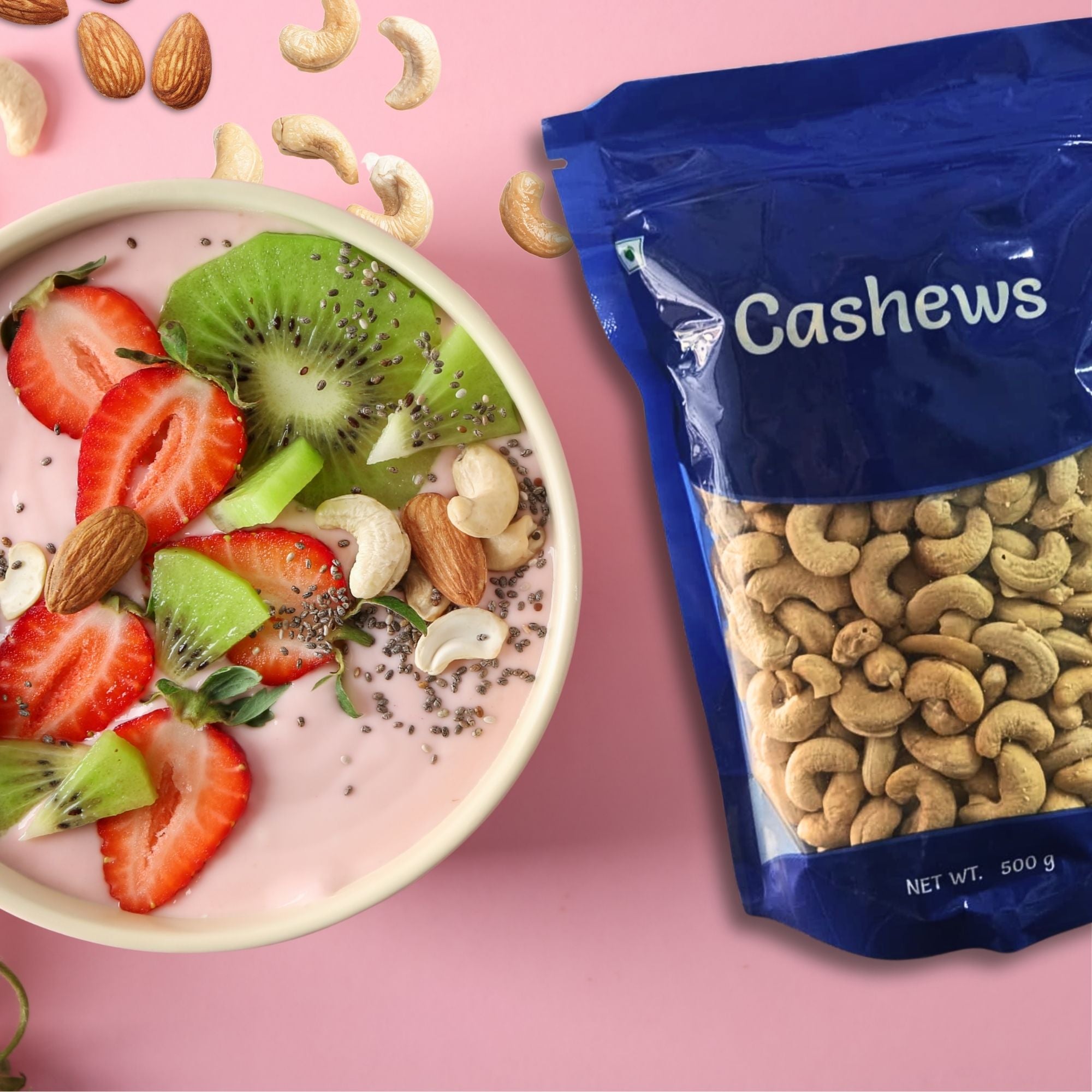 Plain Cashews (Kaju) Value Pack 500 g